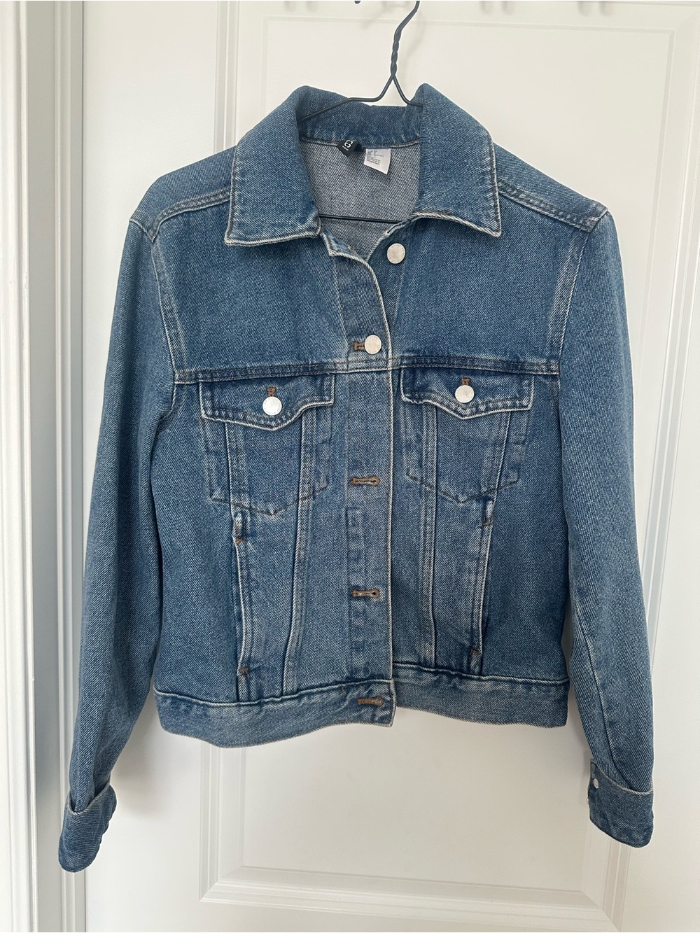 H&M Blue Denim Trucker Jacket - Classic Jean Style